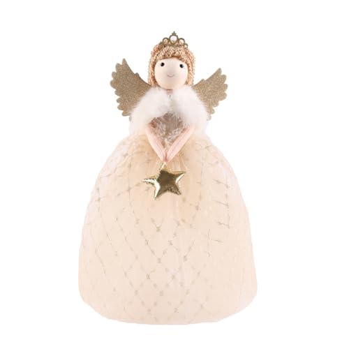 Engel Topper Weihnachtsbaum Dekorationen, 26*15cm Niedliche Plüsch Engel...
