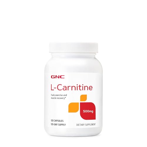 GNC L Carnitine 500mg Supplement Supports Muscle Recovery 120 Servings