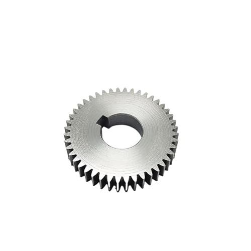 Bevel Gear Pinion Hardware Mechanical 1.25 Die 44T 45T 46T 49T Type A with Keyway 1.25 Mod 44 45 46 49 Teeth Pin Hard Carbon Metal Standard Spur Gear(20mm-46 Teeth)