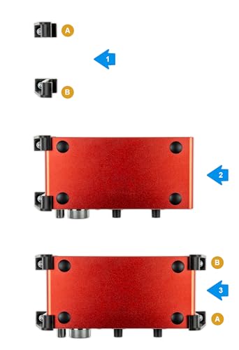 P3D-Lab TuneGrip Support de bureau pour Focusrite Scarlett 2i2 4i4 8i6 3ème génération Noir – vue 4