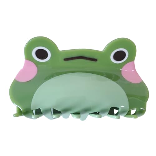 Big Green Frog Hair Clips,Cellulose Acetate Hair Clips,Big Claw Clips for Girl,Hair Accessories
