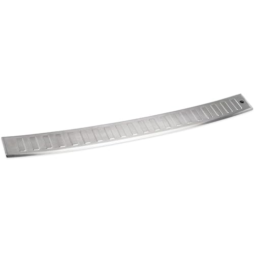 MAX6 Brushed stainless steel rear bumper protector compatible with Volkswagen Golf VII Variant Facelift 2017-2020, Silver