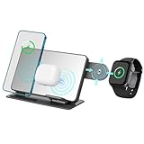 Photo Gallery romisbaba stazione ricarica wireless con sveglia led e display temperatura caricabatterie veloce multifunzionale per smartphone auricolari e smartwatch supporto compatibile e watch e Photo Gallery romisbaba stazione ricarica wireless con sveglia led e display temperatura caricabatterie veloce multifunzionale per smartphone auricolari e smartwatch supporto compatibile e watch e