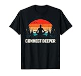 Connect Deeper Yoga Meditate Meditation Gift Cute