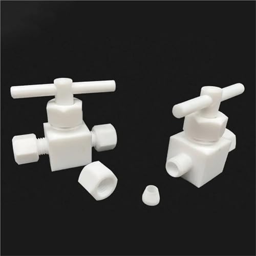 Vanne en PTFE 14mm pour bloquer les acides en laboratoire sans fuite - 4