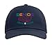 Senior 2027 Drum Major Drumming Class of 2027 Drummer Adjustable Printed Baseball Hat, Navy Blue