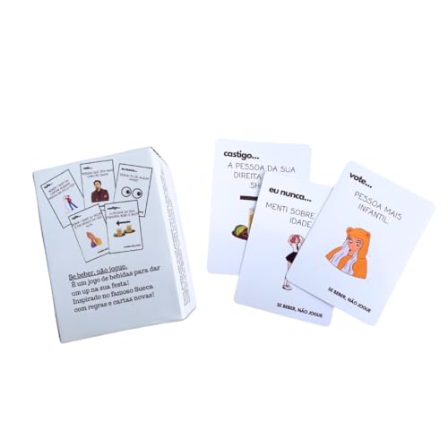 Se Beber, Não Jogue | Jogo Base 130 cartas perfeito para noite de jogos.