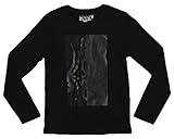 Spyder Youth Boys (8-20) Athletic Long Sleeve Graphic Cotton T-Shirt, Black/Halved Logo, X-Large 18-20