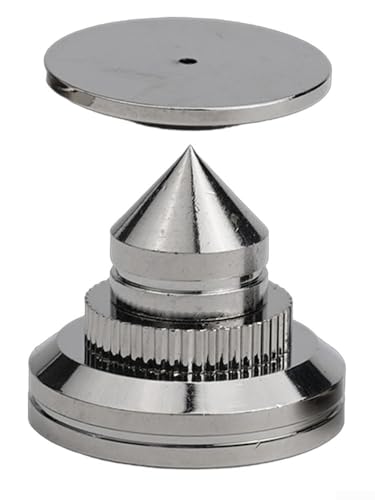 1 3MM pegamento altavoz Power acolchado pie Nail aislamiento acústico (plata)