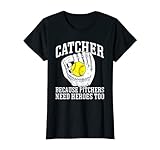 Photo Gallery divertente softball catcher citazione softballer gioco maglietta Photo Gallery divertente softball catcher citazione softballer gioco maglietta