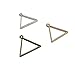 DonLeeving Luckycivia 30 PACK Triangle Framework Open Back Bezel, Zinc Alloy Open Back Bezel Pendant Blanks, Alloy Accessories for Jewelry Making,29mmx29mm(Bronze & Silver & Rose Gold).