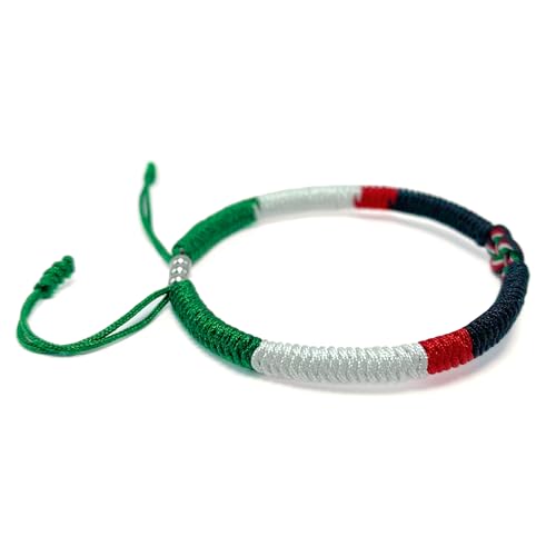 LAMIBEE Infinity Country Pride, Country Flag Code Bracelet, Protection and Lucky Sufer String Bracelet, Tibetan Wrist Wrap Bracelet, Boho Style Rope Bracelet for Women, Men, String Thread Bracelets4