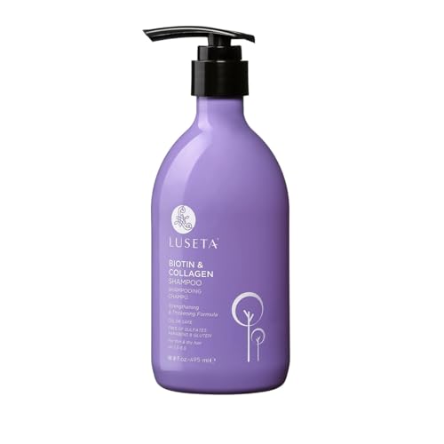 Image of Luseta Biotin Collagen Volumizing Shampoo, Fine Thin Hair, 16.8oz | Biotin Collagen Volumizing Shampoo Helps Fine, Flat Hair Look Thicker, Fuller and More Manageable