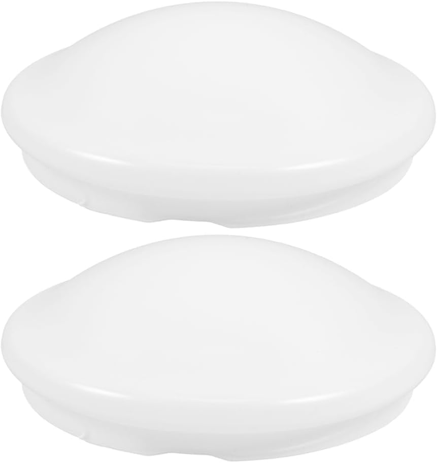 2 Pcs Flush Mount Ceiling Light Shade Covers 8.07In Round Mushroom Lampshade Replacement for Pendant Lights Bathroom Bedroom Fixtures