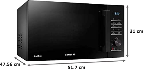 Samsung 28 L Convection Microwave Oven with Moisture Sensor (MC28A5145VK/TL, Black, SlimFry) view 2