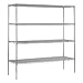 STARTER Wire Shelving 4-Shelf - 72L x 18W x 63H