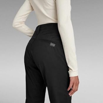 G-Star Raw Broek dames Bronson Mid Waist Slim Chino , zwart (Raw Pressed 6960-5185) , 30W / 34L