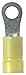 Panduit PV10-12R-Q Ring Terminal, Vinyl Insulated, 12 - 10 AWG, 1/2-Inch Stud Size, Funnel Entry, Yellow (25-Pack)