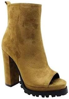 Mata Shoes Bardi Peep-Toe Bootie - Women Olive