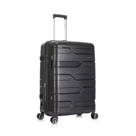 Mala de Bordo Viagem Rígida Rodas 360 º capacidade 10kg e anti furto com senha (PRETO)