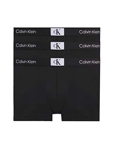 Calvin Klein Herren 3er Pack Boxershorts Trunks Baumwolle mit Stretch,...