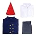 Weixu Cosplay Costume Mantle Cape Cloak Uniform Suit with Hat Halloween Outfit S