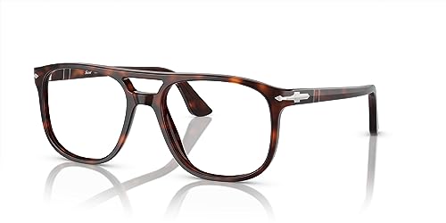 Image of Persol mens Po3329v Greta Aviator Prescription Eyewear Frames