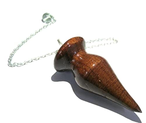 CRYSTALMIRACLE Pendule de cône de sourcier en bois hommes femmes cadeau énergie bien-être...