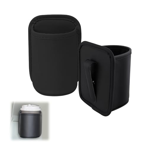 OMJMYY 2 Pièces Porte Gobelet Voiture, Support Gobelet Voiture Universel Porte-Gobelet Auto pour À Boissons Et À Café(Noir)