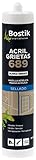 Contenido: 1x Bostik, Sellador de Resinas acrílicas de un solo componente, Acril Grietas, Gris, Cartucho 310 ml, Código: 30607714