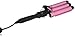 3-Barrel Hair Waver Pink Hair Waver 3 Barrel Curling Iron Fast Heating Curlers for Long Hair Waving Irons with LCD Display Hair Crimping Ceramic Curling Irons, Black