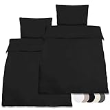 Beautissu Julie 2 Sets de Parure de Lit en Coton 155x220 cm – Ensemble Literie avec Une ...