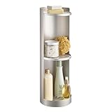 iDesign Freestanding 3-Tier Rotating Bathroom Organizer - Satin