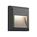 Step LED Deck Light ZONK Outdoor Indoor Wall Mount Stair Lights Waterproof Square Landscape Stairway Lighting, 120V, Black