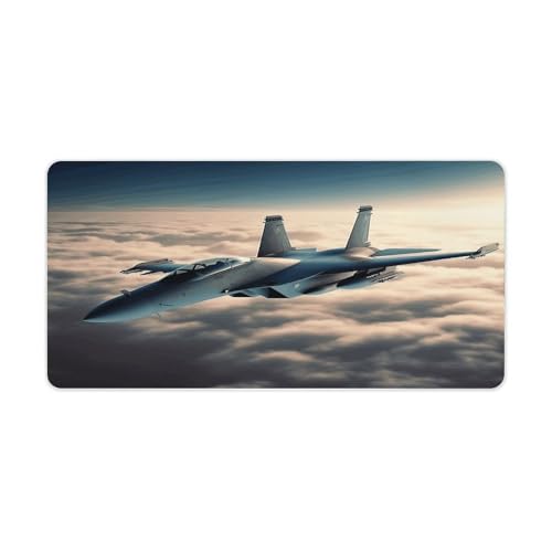 Aircraft Fighter Jets Pad de Escritorio Antideslizante Grande