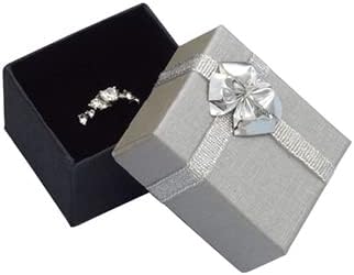 リボン付アクセサリーボックス5.5&times;4.8&times;4cm20個 61-269-5-1_2560-370