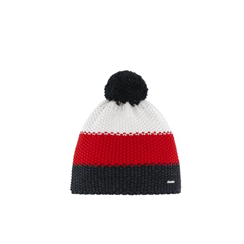 Eisbär Star Pompon 941 Bonnet tricolore à pompon duveteux