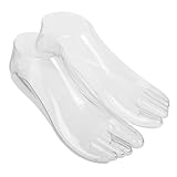 ULDIGI 脚模型支架 靴下やアンクレットを魅力的にディスプレイするプラスチック製フットスタンド 小売店や撮影用のリアルな足型モデリン