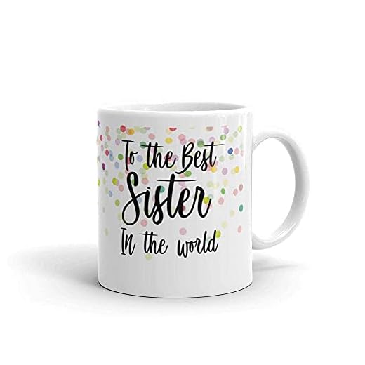 Grattis på födelsedagen syster – damer son bror dotter syster herr mugg #12112