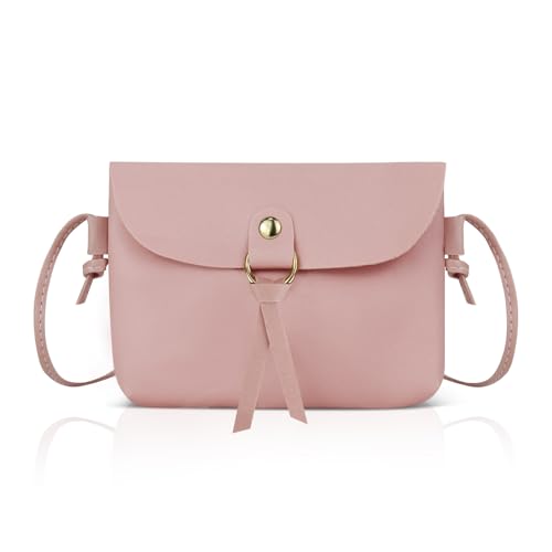 Energather Umhängetasche Damen, Einfache Crossbody Bag Damen und Handtaschen, PU Leder Kleine Handtasche Damen mit verstellbaren Schultergurten (Rosa) Energather Umhängetasche Damen, Einfache Crossbody Bag Damen und Handtaschen, PU Leder Kleine Handtasche Damen mit verstellbaren Schultergurten (Rosa)