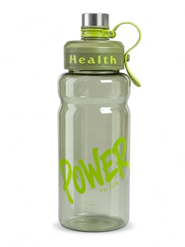 Image of Large-Capacity Water bottle Gallon Gym Bottle Fitness Bottle PETG Plastic, BPA Free, Leackproof Clear Transparent all Color Available - 2.5 Liter (Green)