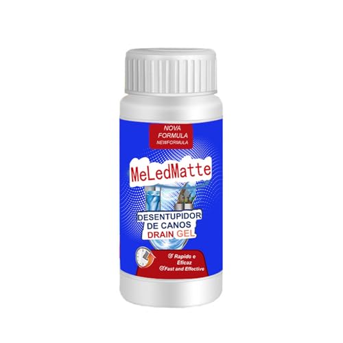 Meledmatte - Potente agente de dragado de tuberías, limpiador de drenaje de inodoro Meledmate, agente de dragado de tuberías de polvo para drenaje de tuberías de inodoro, herramienta de limpieza