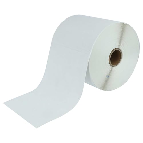 vhbw Thermo-Etiketten-Rolle 101,5mm x 152mm kompatibel mit Zebra GK420d, GK420t, GX420t, GX430t Etiketten-Drucker - selbstklebend