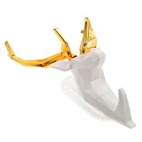 HEALSOPTHY Antler Coat Hook Wall Mounted Decorative Hanger Strong Metal Entryway Organizer for Coats Hats Keys Scarves Home Wall Art Hook