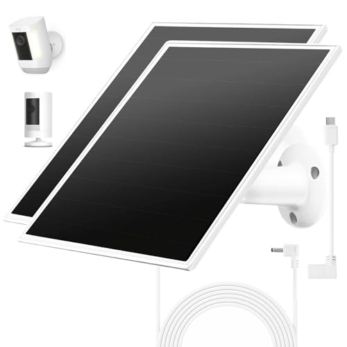 Solar Panel Charger for Ring Camera, Compatible with Ri ng
