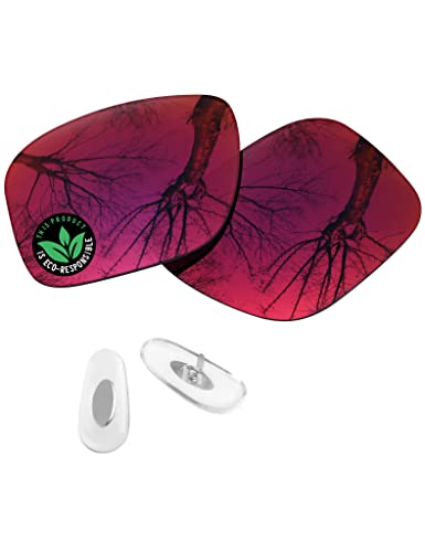 Image of Raydi Polycarbonate Replacement Lenses & Nosepads for RayBan Chromance RB4264 58mm Square Sunglasses