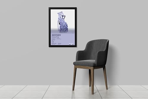 Image of BLINKART Young Thug - JEFFERY Wall Photo Frames | Wall Art for Bedroom, Living Room, Studio or Office | Album Cover Print with Spotify Song Link QR Code | Gift for Fans - 8x12 In