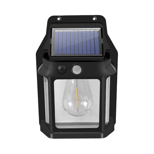 Genérico de pared solar con sensor de movimiento - solar exterior impermeable IP65, 3 modos de iluminación | Jardín Patio de seguridad Iluminación exterior Ahorro de energía Robusto Resistente a la