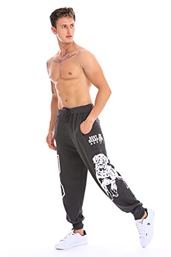 Raff&Taff Herren Jogginghose Bodyguard Bulldog Coole Lässige Sporthose Freizeithose (Anthrazit, 8XL) Raff&Taff Herren Jogginghose Bodyguard Bulldog Coole Lässige Sporthose Freizeithose (Anthrazit, 8XL)