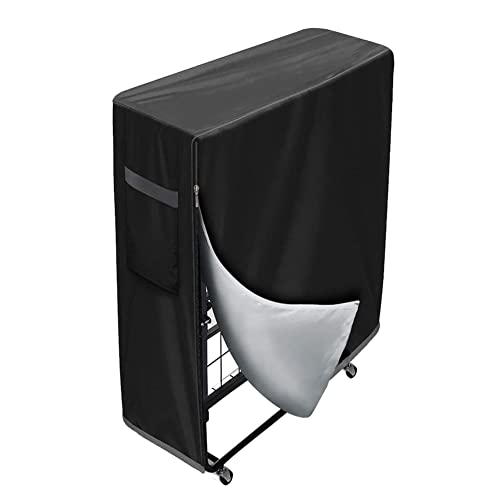 Funda de Almacenamiento de Cama Plegable Protector a Prueba de Polvo Impermeable Ajustable Funda Protectora Multifuncional Funda de colchón de Cama Plegable para Interior y Exterior Cover